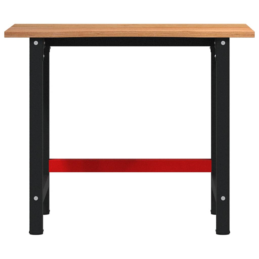 Banco Lavoro 100X60X81,5Cm Legno Massello Rovere