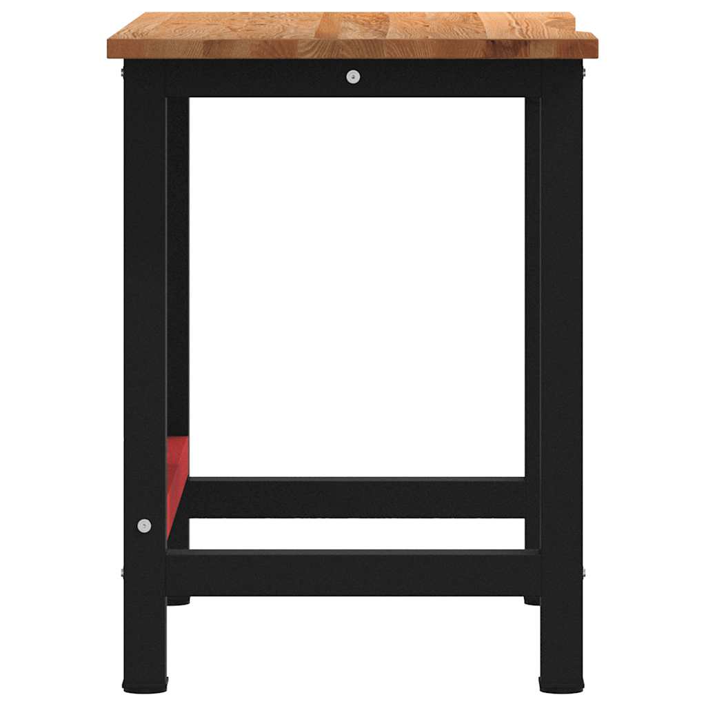 Banco Lavoro 100X60X81,5Cm Legno Massello Rovere