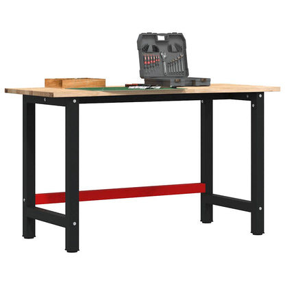 Banco Lavoro 100X60X81,5Cm Legno Massello Rovere