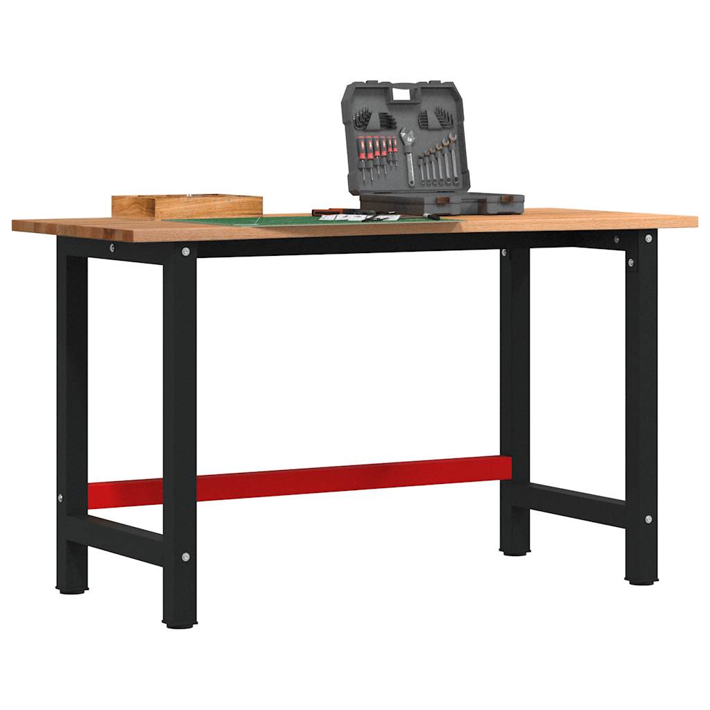 Banco Lavoro 100X60X81,5Cm Legno Massello Rovere
