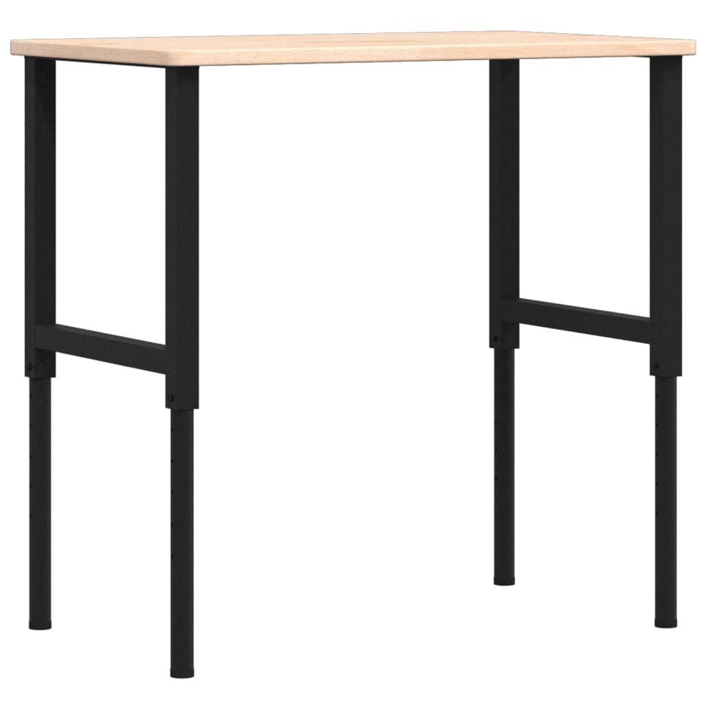Banco Da Lavoro 100X60X(71,5-98) Cm Legno Rovere Rettangolare