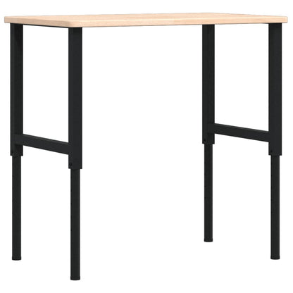Banco Da Lavoro 100X60X(71,5-98) Cm Legno Rovere Rettangolare