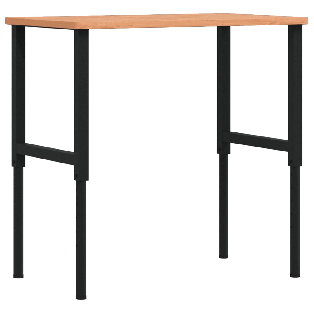 Banco Da Lavoro 100X60X(71,5-98) Cm Legno Faggio Rettangolare