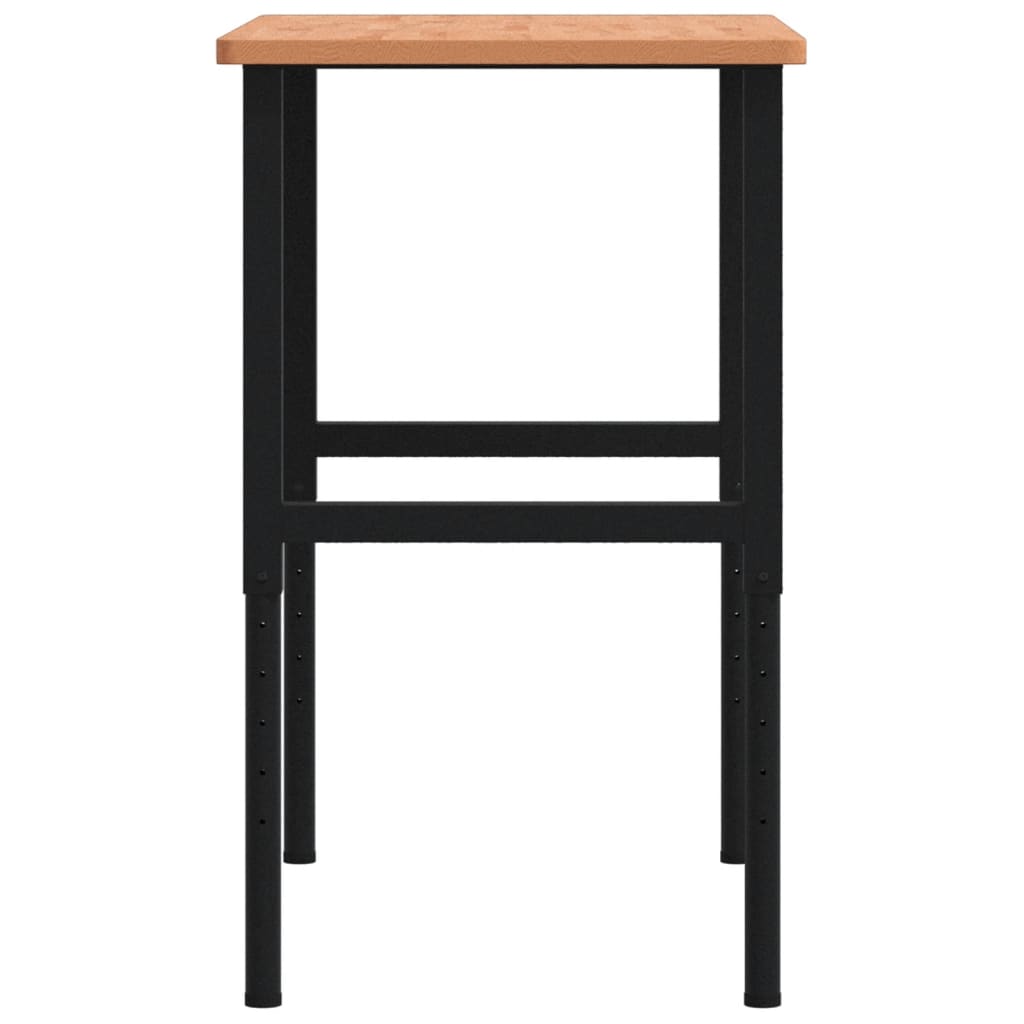 Banco Da Lavoro 100X60X(71,5-98) Cm Legno Faggio Rettangolare