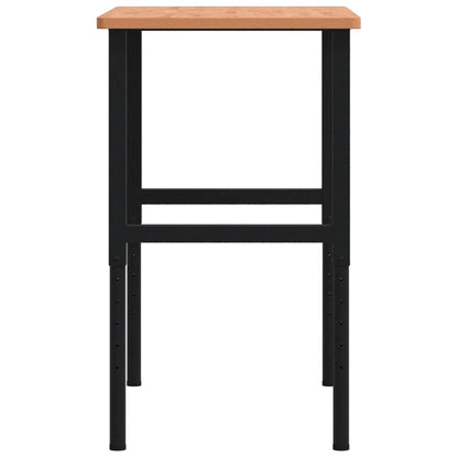 Banco Da Lavoro 100X60X(71,5-98) Cm Legno Faggio Rettangolare