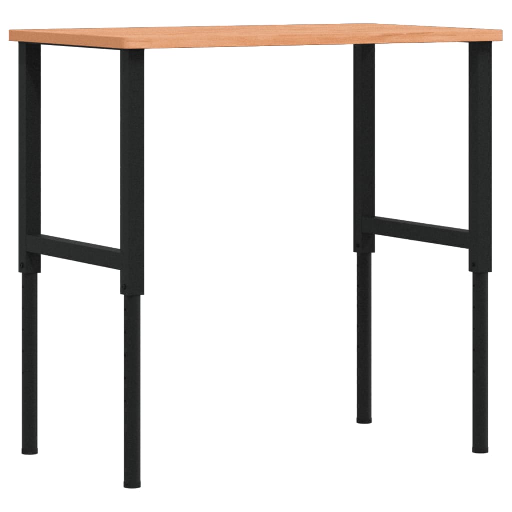 Banco Da Lavoro 100X60X(71,5-98) Cm Legno Faggio Rettangolare