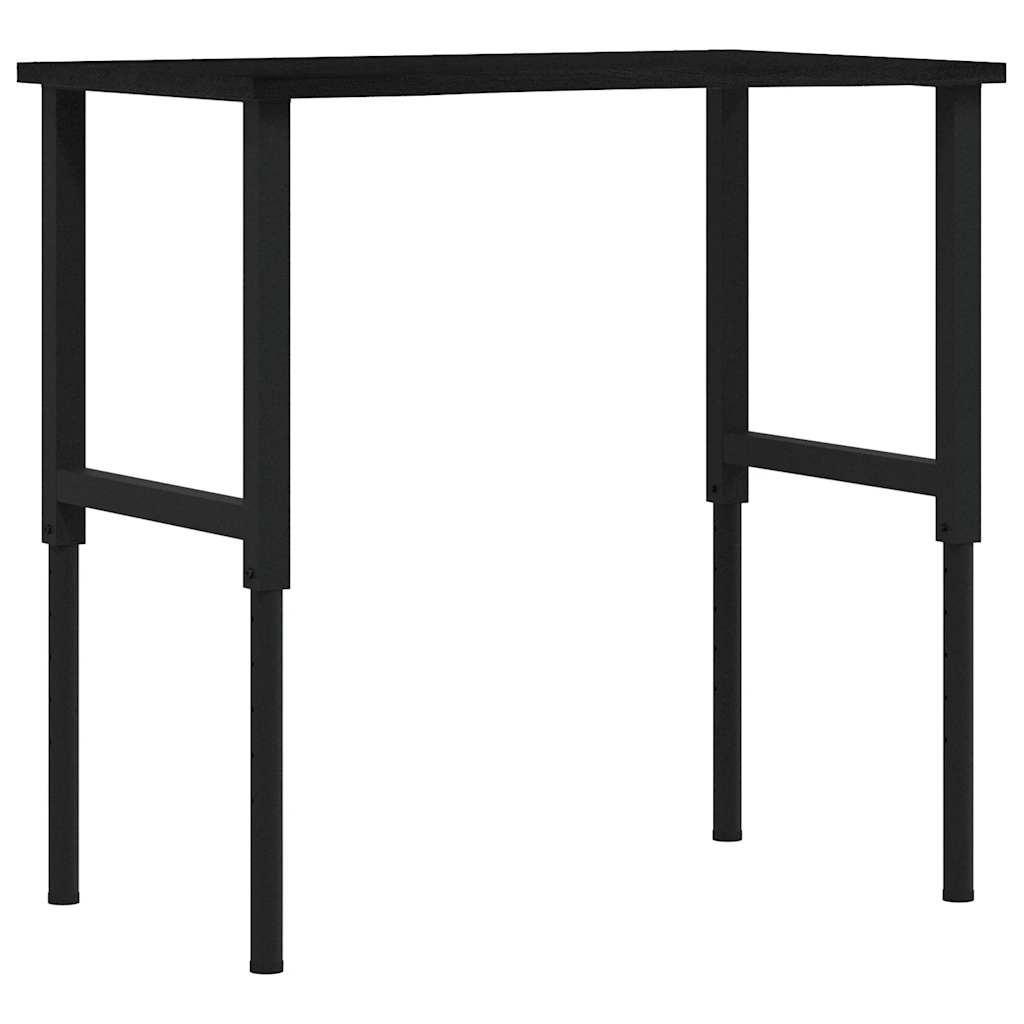 Banco Lavoro Marrone Scuro 100X60X(71,5-98) Cm Legno Di Rovere