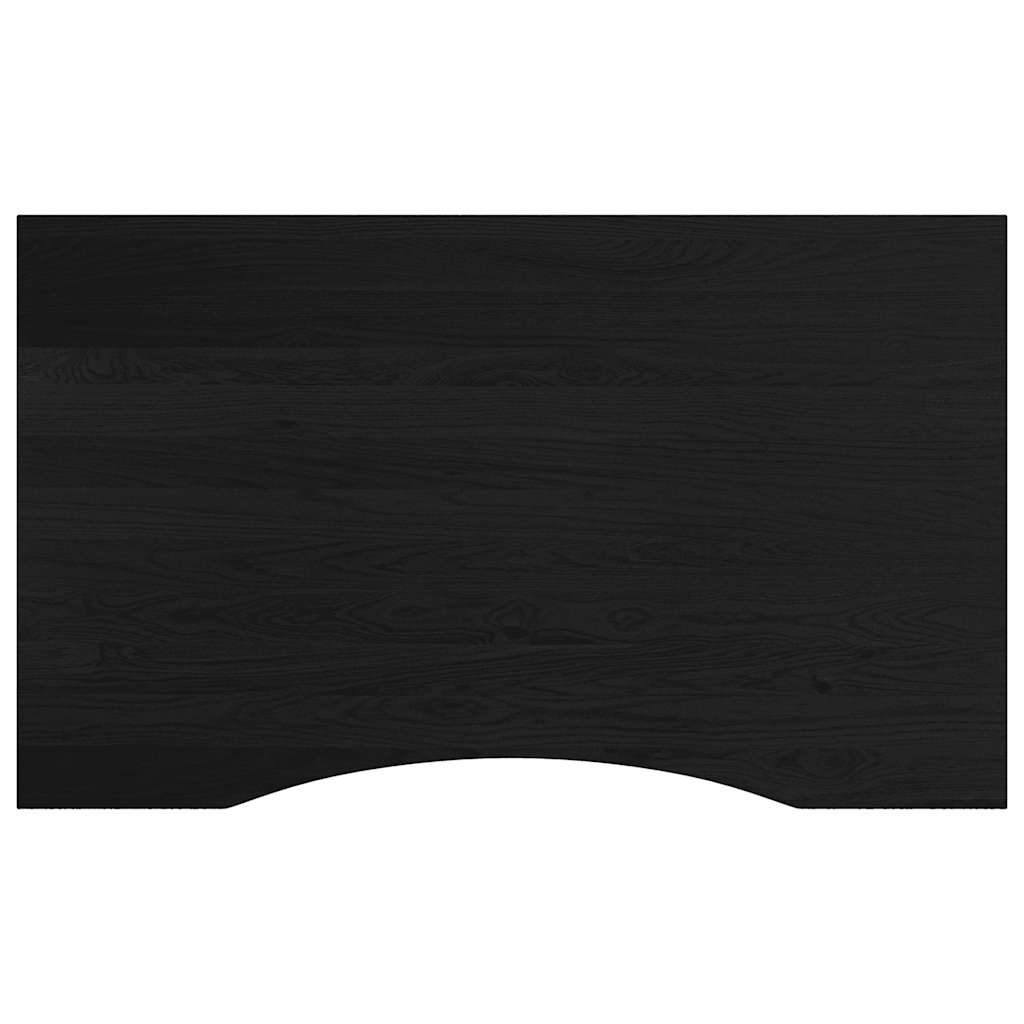 Banco Lavoro Marrone Scuro 100X60X(71,5-98) Cm Legno Di Rovere