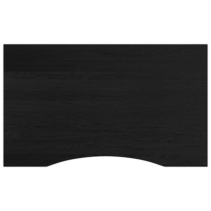 Banco Lavoro Marrone Scuro 100X60X(71,5-98) Cm Legno Di Rovere