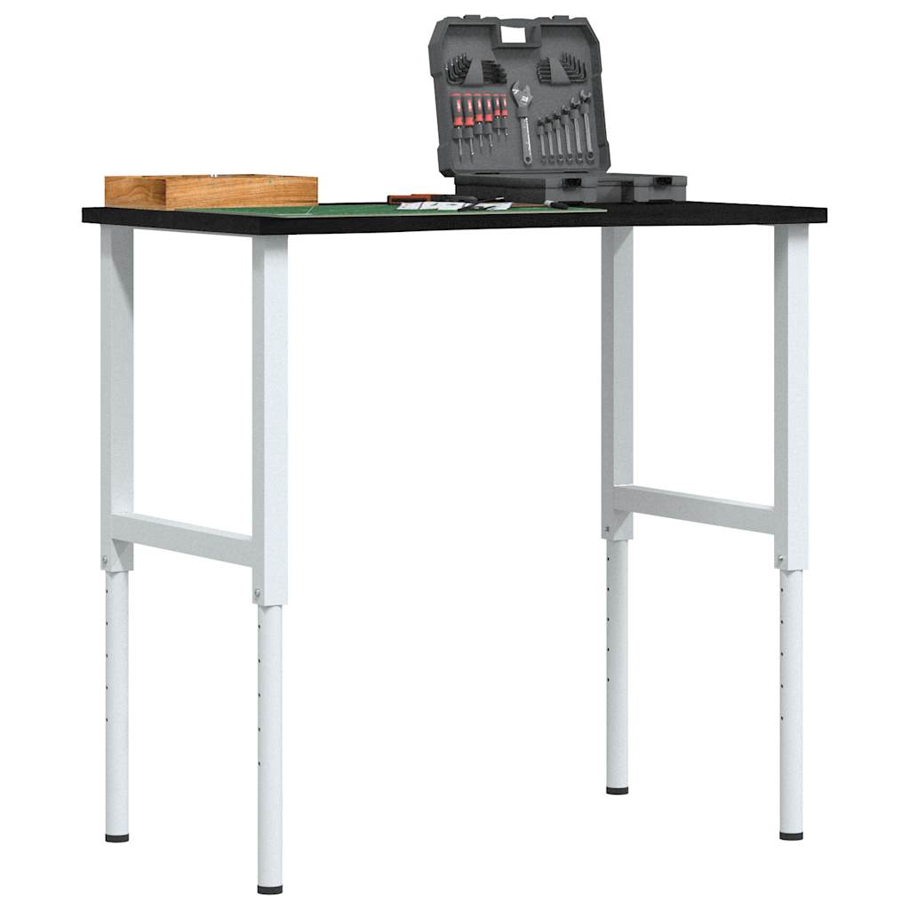Banco Lavoro Marrone Scuro 100X60X(71,5-98) Cm Legno Di Rovere