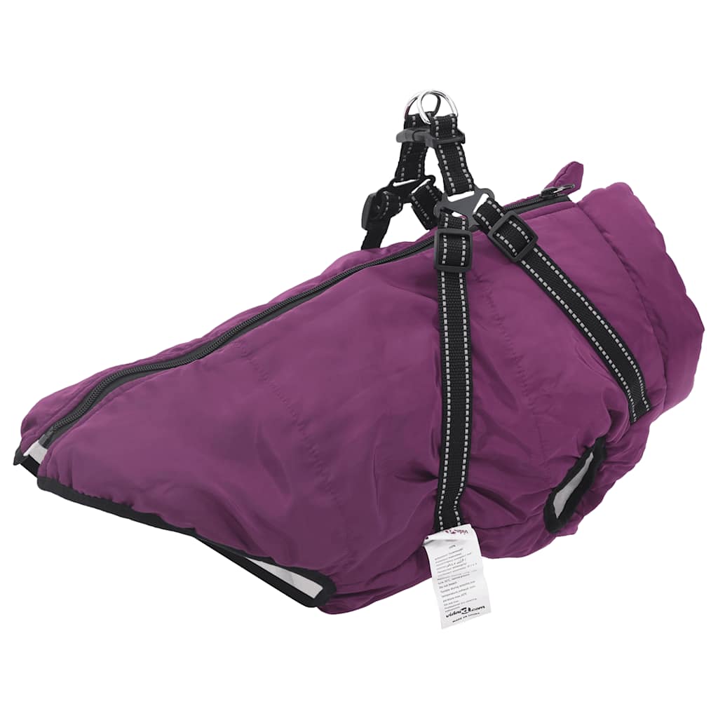Cappotto Cani Imbracatura Impermeabile Riflettente Blu Navy