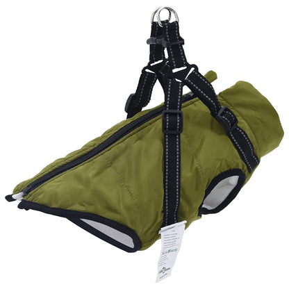 Cappotto Cani Imbracatura Impermeabile Riflettente Blu Navy