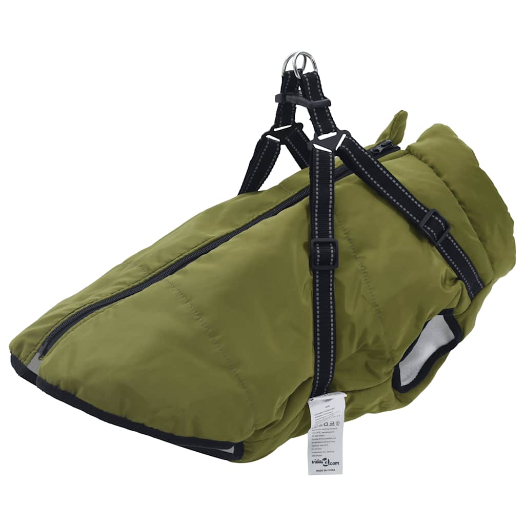 Cappotto Cani Imbracatura Impermeabile Riflettente Blu Navy