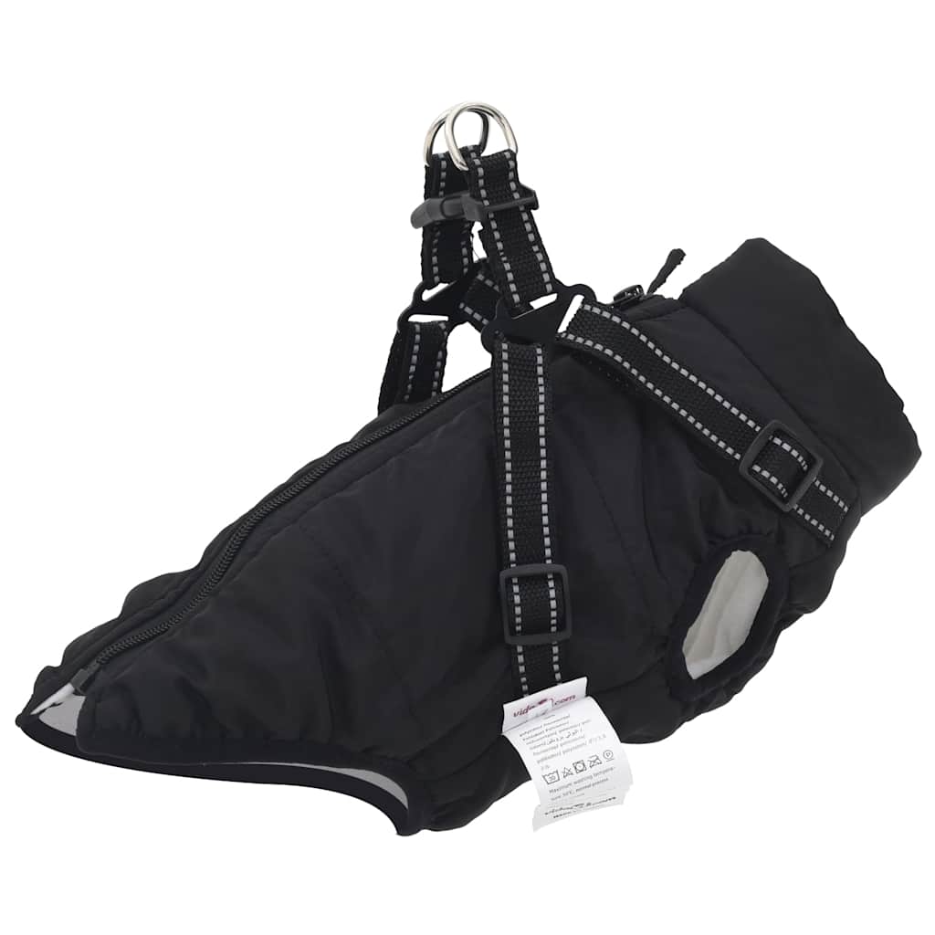 Cappotto Cani Imbracatura Impermeabile Riflettente Blu Navy