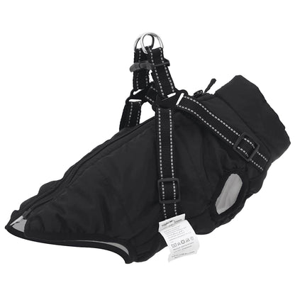 Cappotto Cani Imbracatura Impermeabile Riflettente Blu Navy