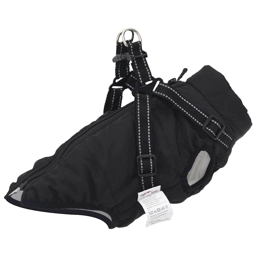 Cappotto Cani Imbracatura Impermeabile Riflettente Blu Navy