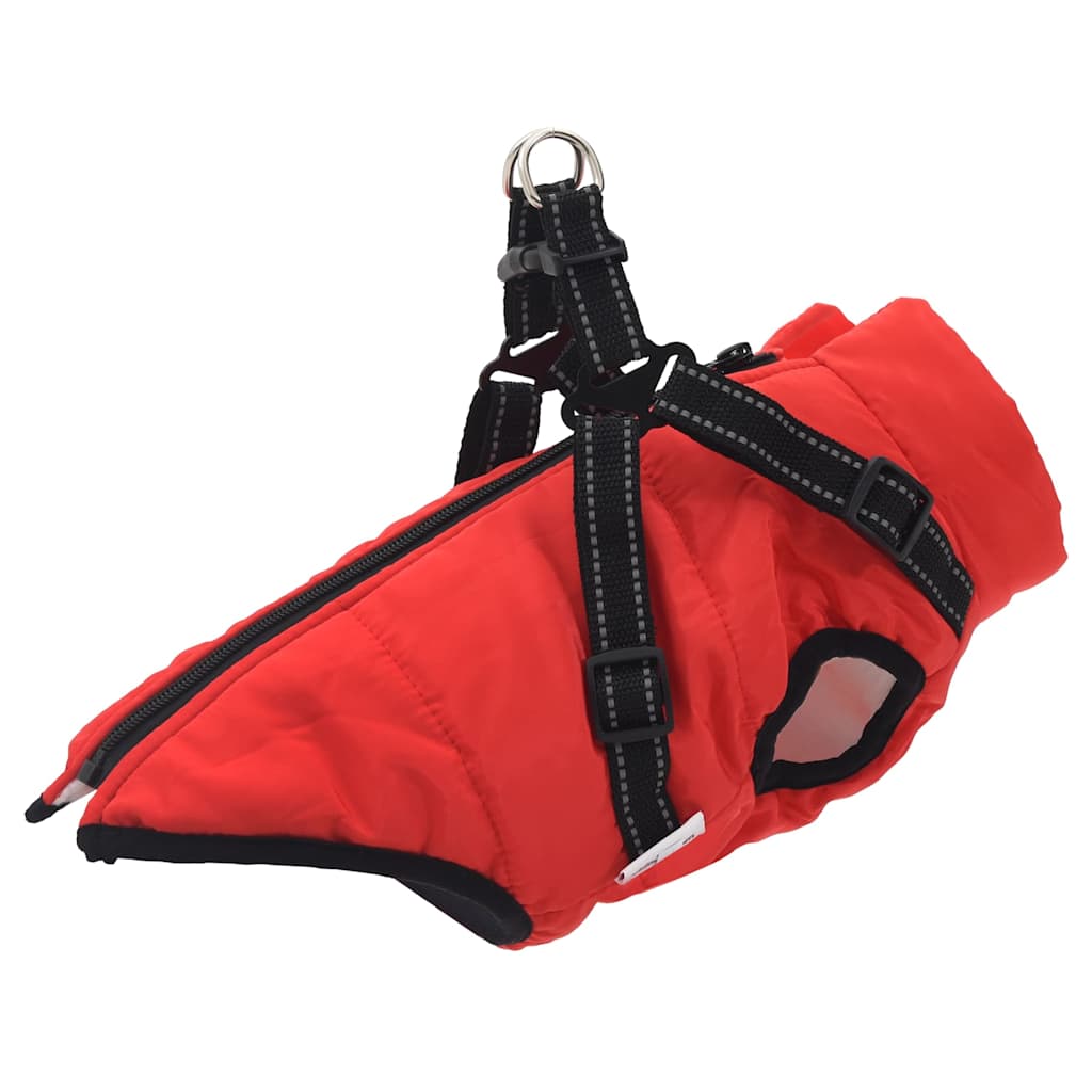 Cappotto Cani Imbracatura Impermeabile Riflettente Blu Navy
