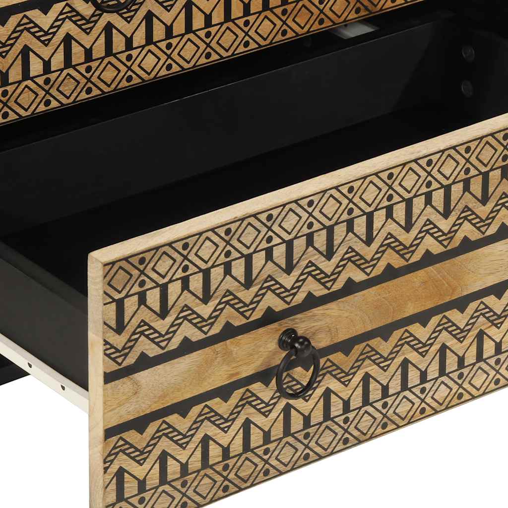 Credenze 2 Pz In Legno Massello Di Mango