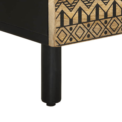 Credenze 2 Pz In Legno Massello Di Mango