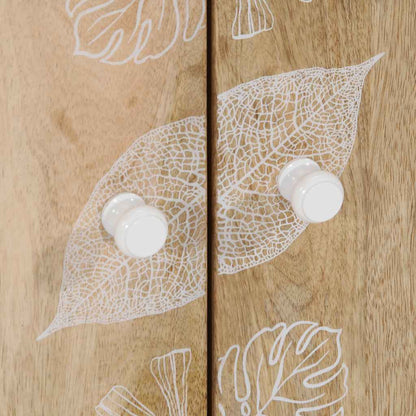Credenze 3 Pz 60X33,5X75 Cm In Legno Massello Di Mango