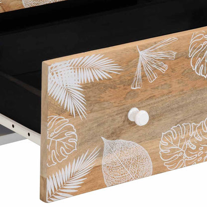 Credenze 3 Pz 60X33,5X75 Cm In Legno Massello Di Mango