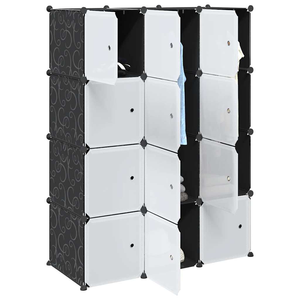 Organizzatore Portaoggetti Con 16 Cubi E Aste Per Appendere Pp