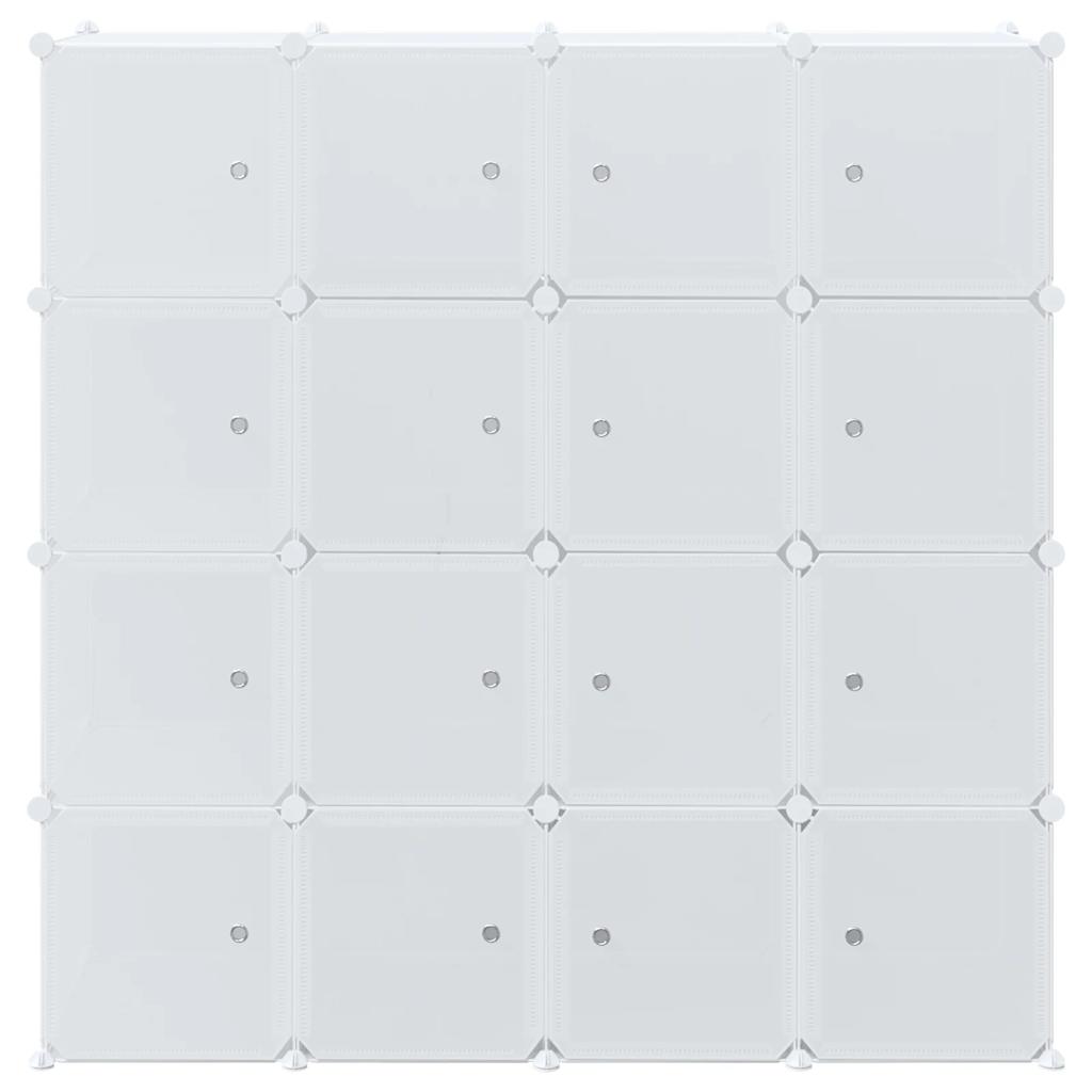 Organizzatore Portaoggetti Con 16 Cubi E Aste Per Appendere Pp
