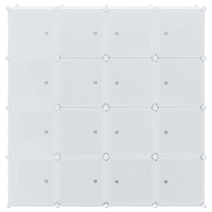 Organizzatore Portaoggetti Con 16 Cubi E Aste Per Appendere Pp