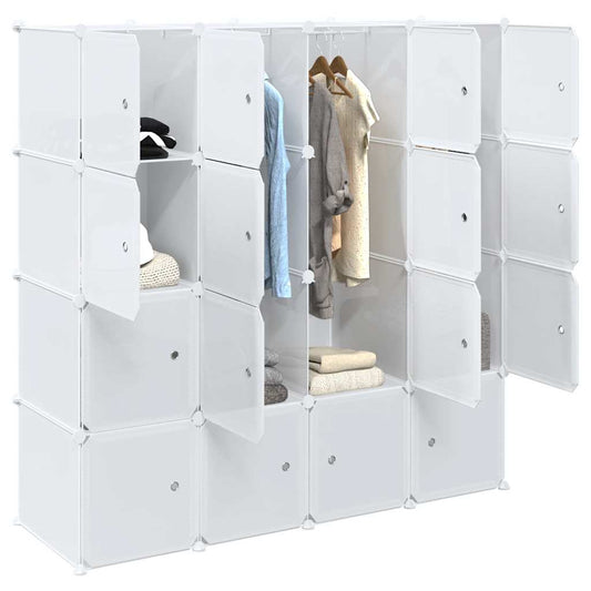 Organizzatore Portaoggetti Con 16 Cubi E Aste Per Appendere Pp
