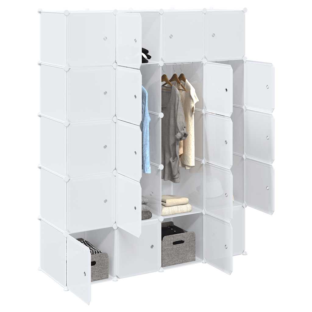 Organizzatore Portaoggetti Con 16 Cubi E Aste Per Appendere Pp