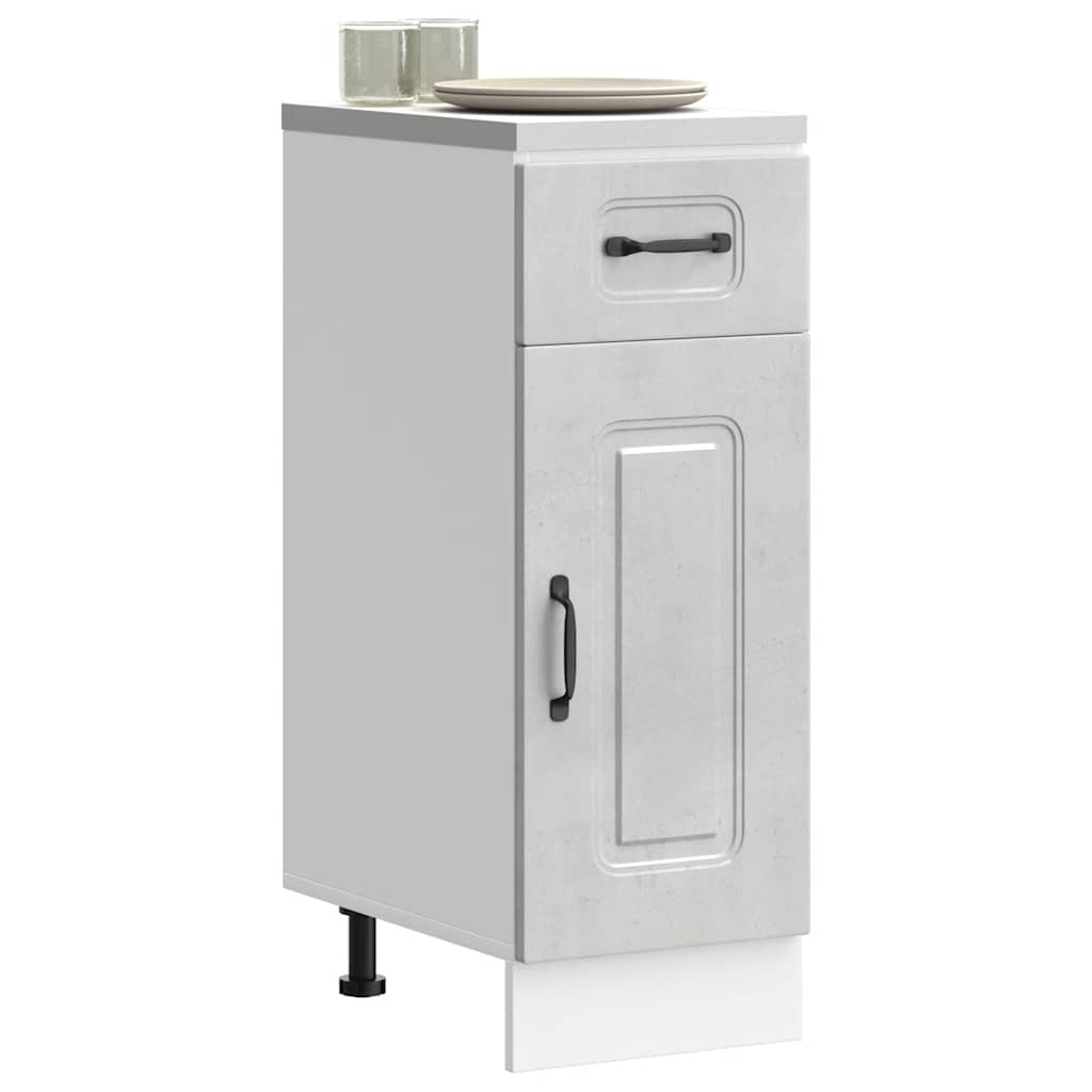 Armadi Forno 2 Pz Lucca In Legno Multistrato Grigio Cemento