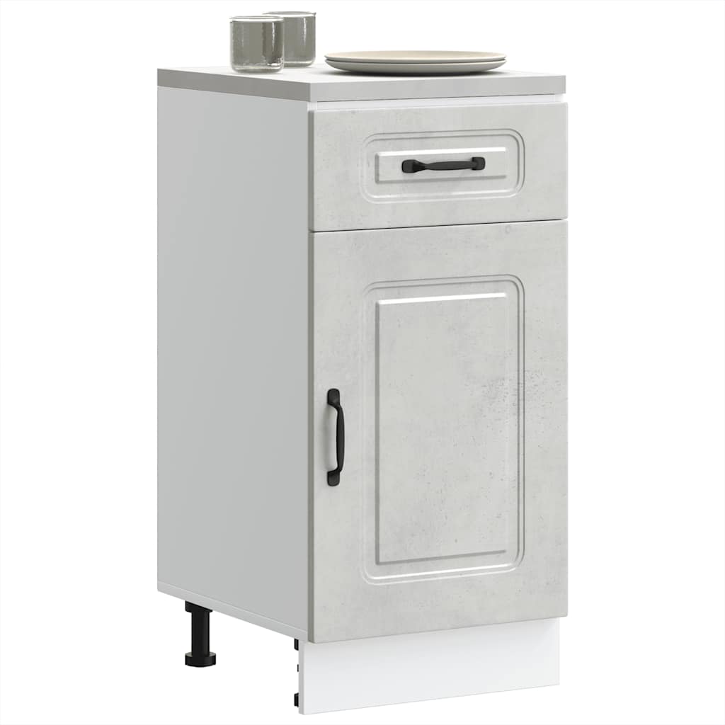 Armadi Forno 2 Pz Lucca In Legno Multistrato Grigio Cemento