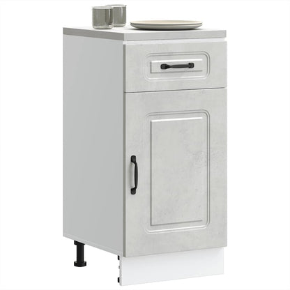 Armadi Forno 2 Pz Lucca In Legno Multistrato Grigio Cemento