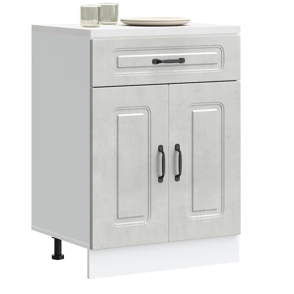 Armadi Forno 2 Pz Lucca In Legno Multistrato Grigio Cemento