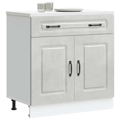 Armadi Forno 2 Pz Lucca In Legno Multistrato Grigio Cemento