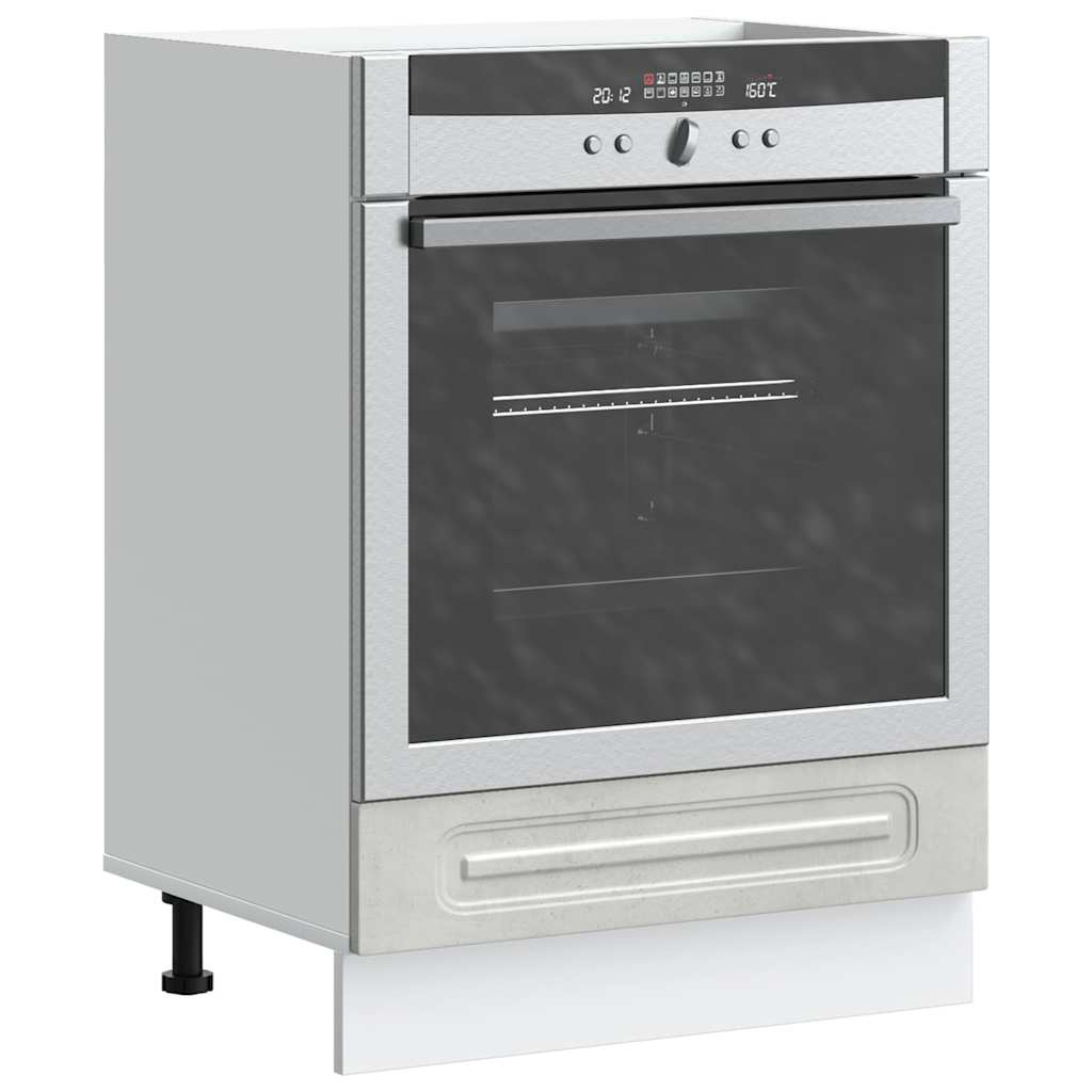 Armadi Forno 2 Pz Lucca In Legno Multistrato Grigio Cemento