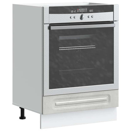 Armadi Forno 2 Pz Lucca In Legno Multistrato Grigio Cemento