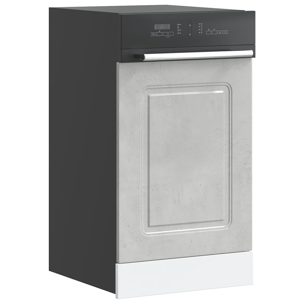 Armadi Forno 2 Pz Lucca In Legno Multistrato Grigio Cemento