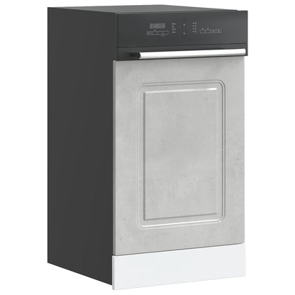 Armadi Forno 2 Pz Lucca In Legno Multistrato Grigio Cemento