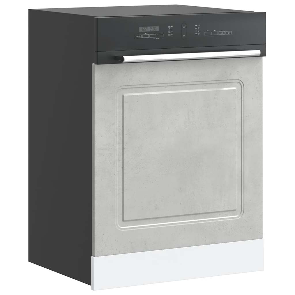 Armadi Forno 2 Pz Lucca In Legno Multistrato Grigio Cemento