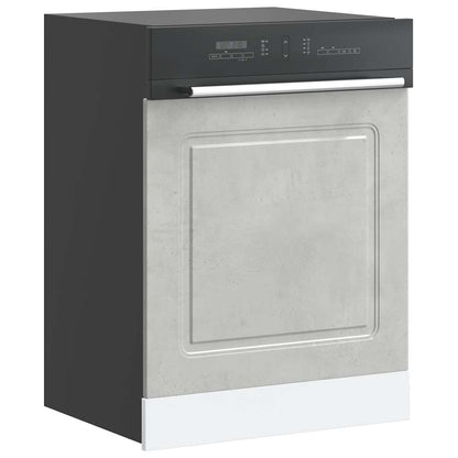 Armadi Forno 2 Pz Lucca In Legno Multistrato Grigio Cemento