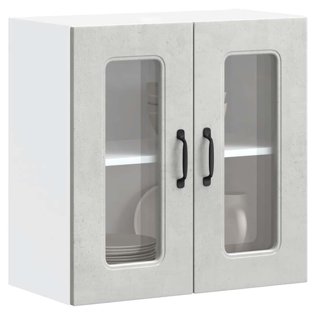 Armadi Forno 2 Pz Lucca In Legno Multistrato Grigio Cemento