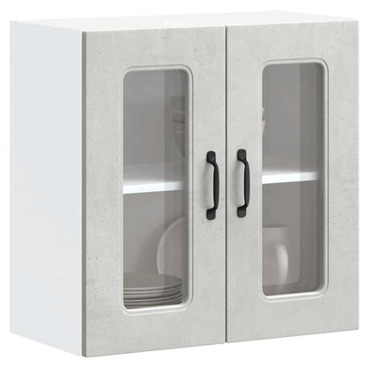 Armadi Forno 2 Pz Lucca In Legno Multistrato Grigio Cemento