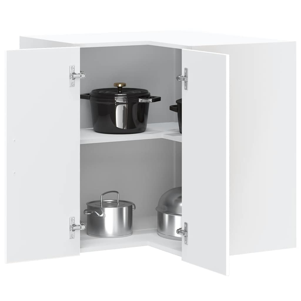 Mobile Base Ad Angolo Cucina Lucca In Legno Multistrato Bianco