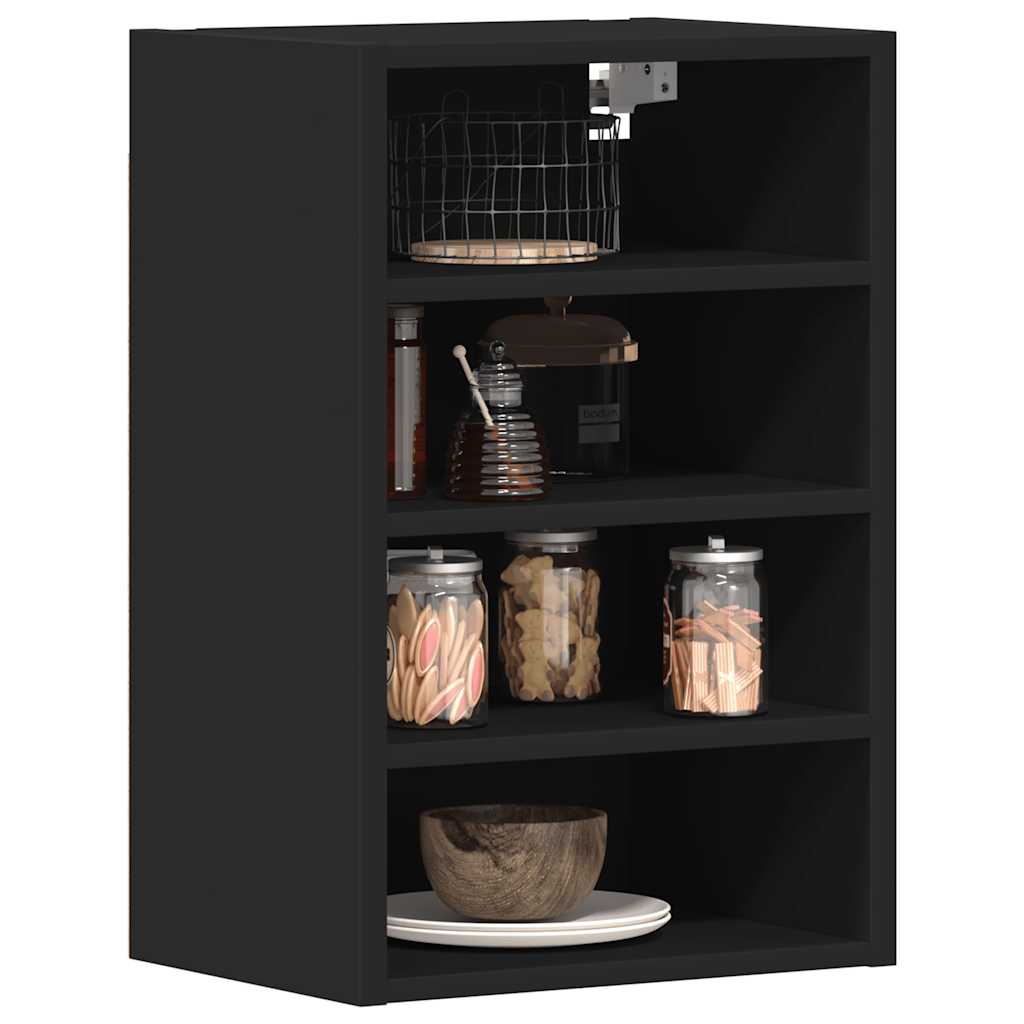 Mobile Pensile “Lyon” 60X31X40 Cm In Legno Multistrato Nero