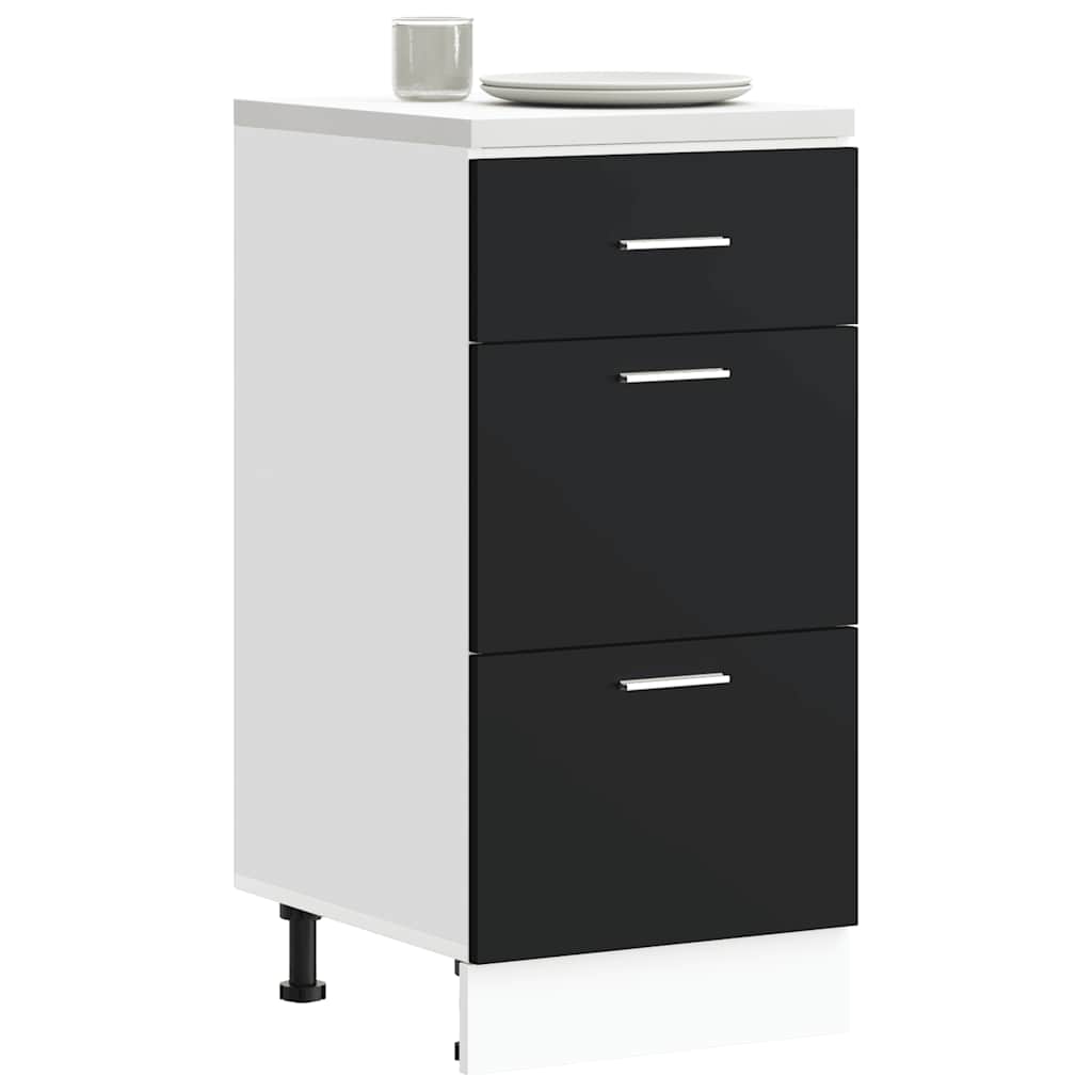 Mobile Pensile “Lyon” 60X31X40 Cm In Legno Multistrato Nero
