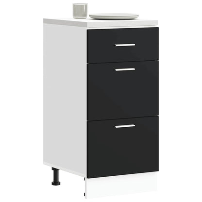 Mobile Pensile “Lyon” 60X31X40 Cm In Legno Multistrato Nero