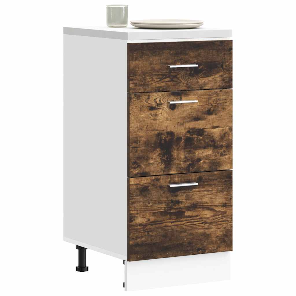Mobile Da Forno Lyon 60X46X81,5 Cm Rovere Fumo