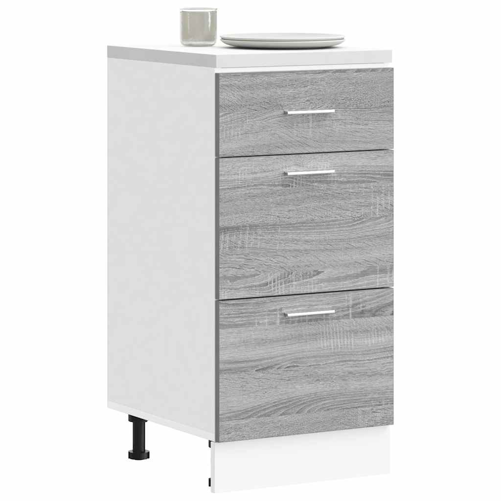 Mobile Con Cassetto “Lyon” 40X46X81,5 Grigio Sonoma