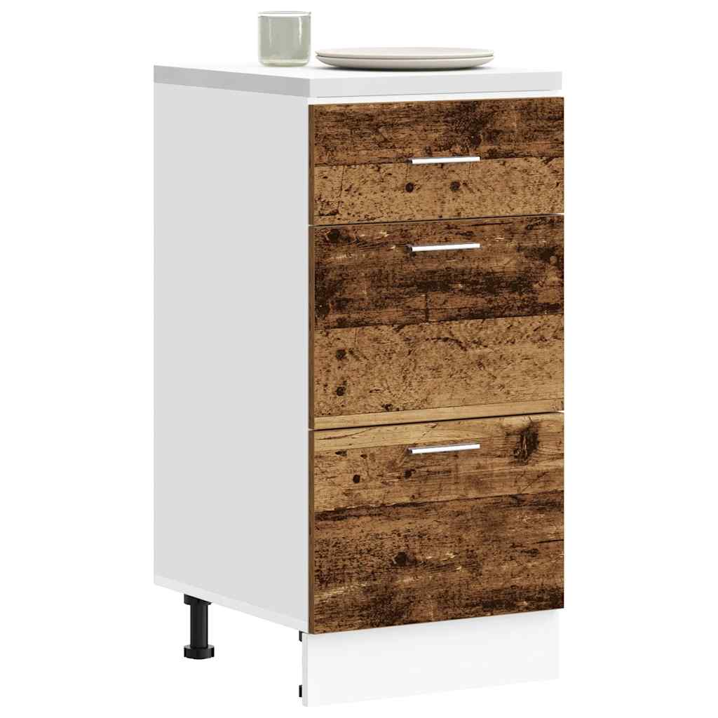 Cassettiera “Lyon” Inferiore 60X46X81,5 Cm Legno Antico